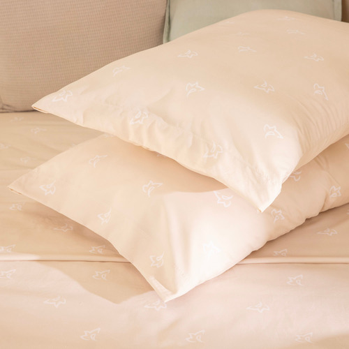 Juego De Sábanas 2 Plazas Queen Extra Suave Flor Pureza