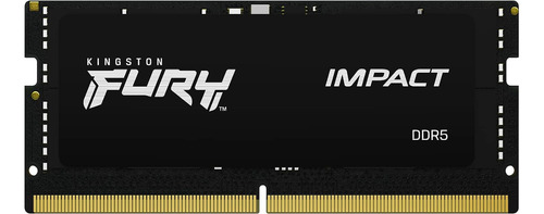 Memoria Ram Kingston Fury Ddr5 16gb Sodimm Negra 5600 Mhz
