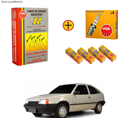 Jogo Cabos E Velas Ignição Gm Kadett 1.8 Efi Gasolina 1995