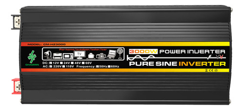 Inversor De Coche De 3000 W Dc 12 V A Ac 220 V Dual Usb