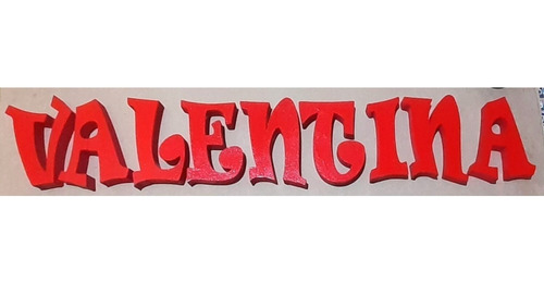 Imagen 5 de 10 de Letras Corporeas Pintadas Polyfan Tunombre Personalizado