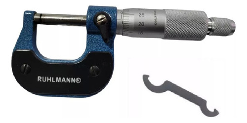 Micrómetro Mecánico 0 A 25 Mm Profesional Ruhlmann Ru47300
