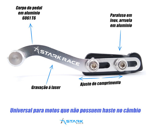 Pedal De Cambio Passador Trocador Marcha Esportivo Ajustável