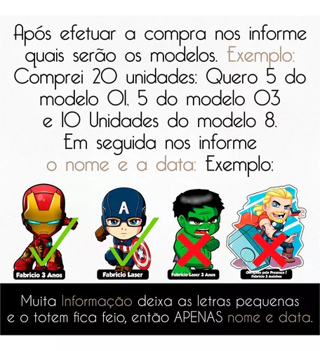 10 Centro de Mesa Pokemon com Nome mdf Adesivado Lindo