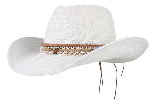 Sombrero Flexible Gemvie Cowboy Cowgirl Fedora Straw De Ala