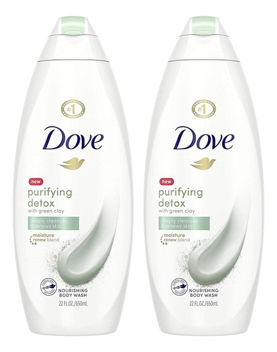 Gel De Baño Dove, Nutritivo Y Purificador, Desintoxicante, C