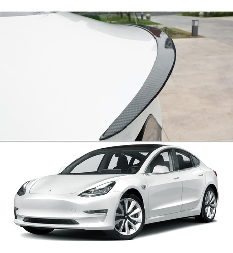 Vacallity Tesla Model 3 Spoiler De Fibra De Carbono Con Esta