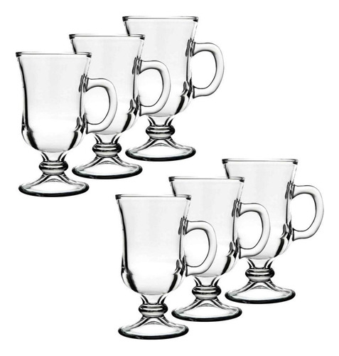 Jogo De Taça 6 Peças Nevada Cappucino Irish Cof 130 Ml Nadir