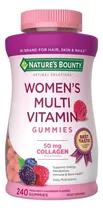 Comprar Multivitaminico Mujer + Colageno Natures Bounty 240 Gomitas