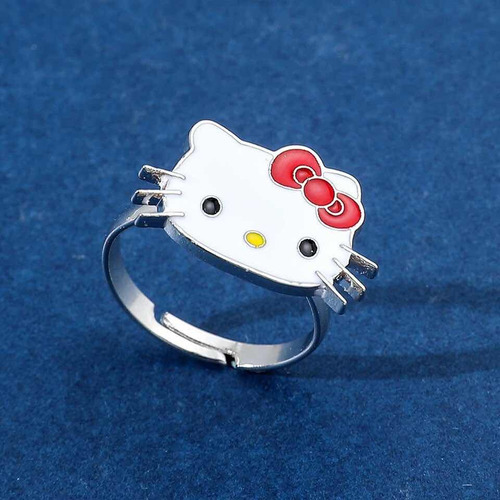 P F Anillo Importado Hello Kitty Ajustable Niñas O