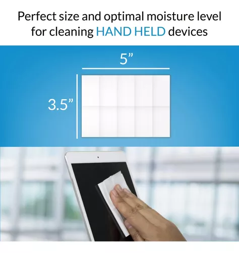 iCloth - Toallitas húmedas para lentes y pantallas, para limpiar