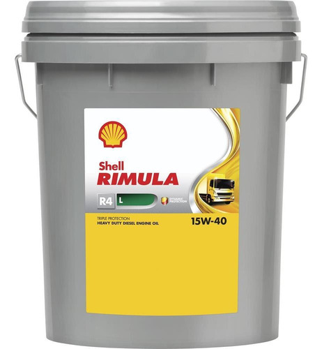Aceite Motor Shell Rimula R4 15w40 Ck-4 18,9 Lts Shell