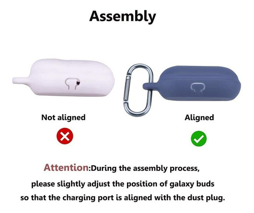 Fironst Funda De Silicona Para Galaxy Buds (plus), Con Funda