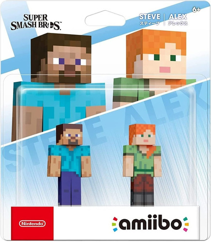 Nintendo Switch Amiibo Super Smash Bros Steve & Alex
