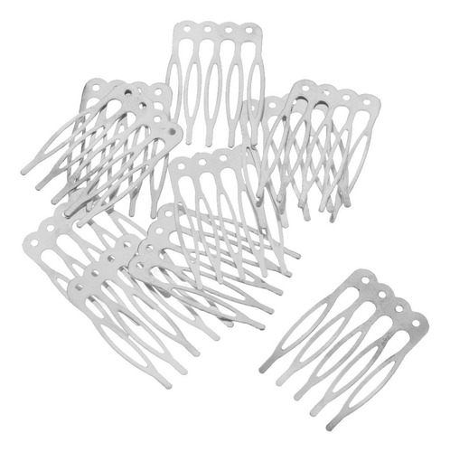 40 Peines Laterales Lisos Para El Pelo, Para Novia,