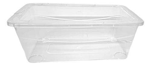 Caja Organizadora Transparente Plástico 12x34x21 Cm Apilable