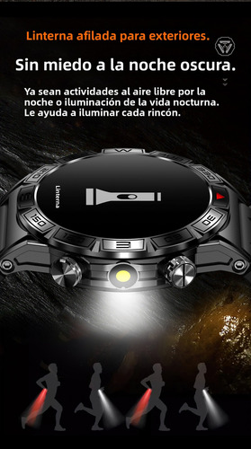 Reloj Inteligente Hombre Smart Watch Sport Kc80 Android Ios 1.43 Color Negro