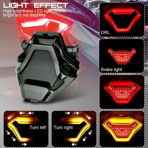 Motorcycle Led Tail Light For Yamaha Mt07 Fz07 2013-2017