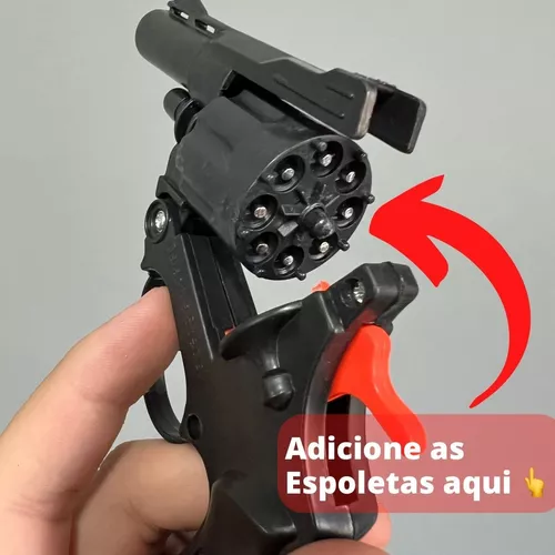 Arma De Espoleta Arminha Brinquedo Revolver De Espoleta Ramb