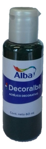 Acrilico Decorativo Decoralba Alba 60ml Colores Tradicional Color 451 Verde Noche