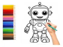 Comprar Kit Imprimible Robots Pintar Colorear