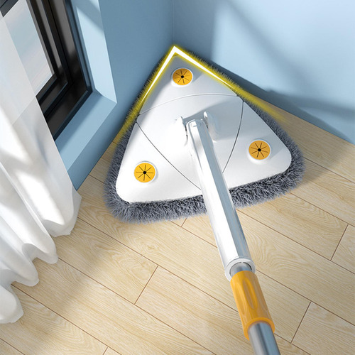 Limpiador De Pared De Microfibra Giratoria Con 3 Paño