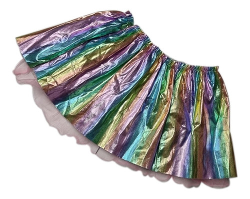 Falda Vestido Tutú 7 Colores De Fantasía Disfraz Niña