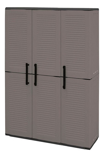 Gabinete Polipropileno Doble 102x37x163 Cm. Color Gris