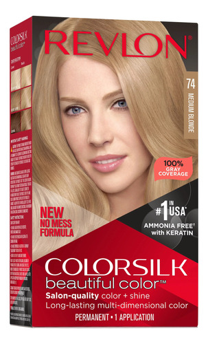 Kit Tint Revlon Colorsilk 74 Rubio Medio Beauty Express 24