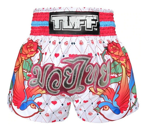 Short De Muay Thai Tuff Ms617-wht