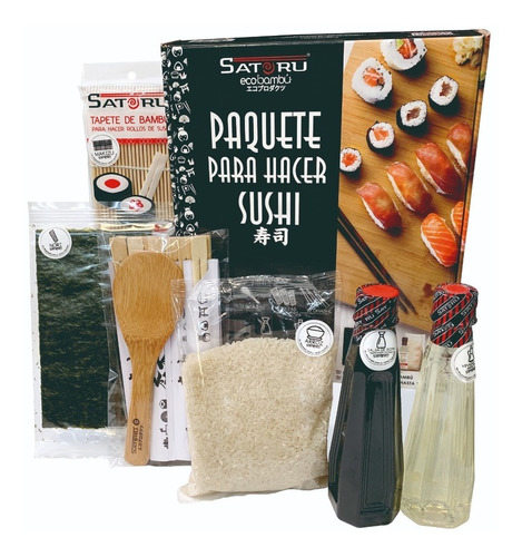 Imagen 1 de 8 de Paquete Para Hacer Sushi Satoru De 8 A 10 Rollos 