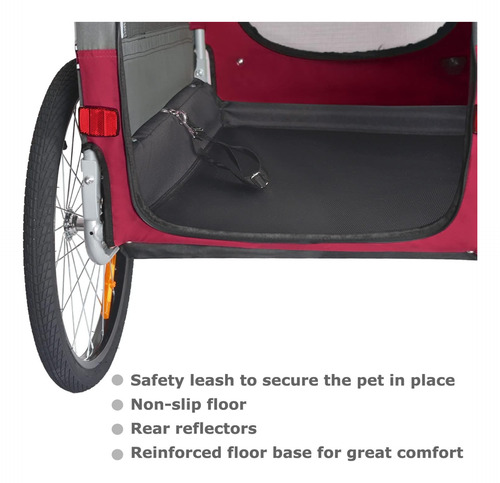 Remolque Para Bicicleta Y Carriola Para Mascotas Xl