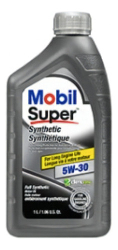 Aceite Para Motor Mobil Super Synthetic 5w-30 .946 Litro