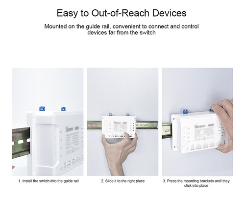 Imagem 4 de 8 de Sonoff 4ch R3 Itead 4 Gang Wifi Interruptor 4 Way Montagem W