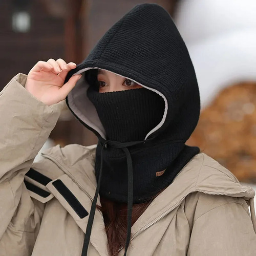 Conjunto De Gorro De Invierno De Punto Y Bufanda Para Mujer,