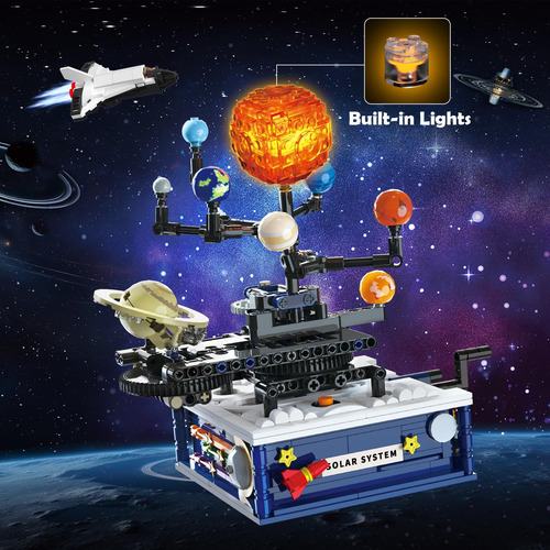 Juegos De Construcción De Sistema Solar Con Luz Juguetes De