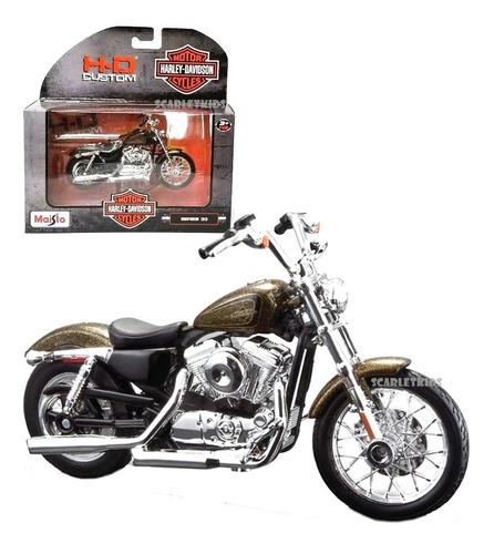 Moto Harley Davidson Serie 33 Maisto Escala 1:18 Custom
