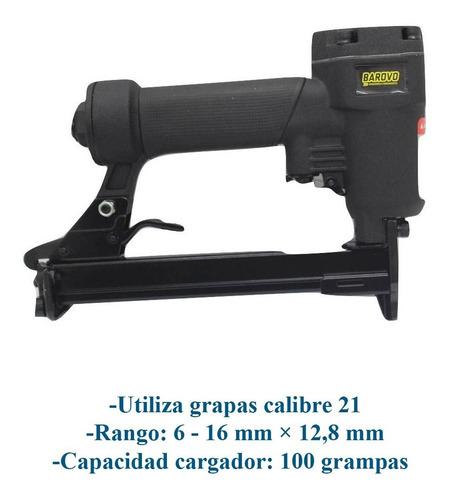 Imagen 3 de 10 de Engrampadora Neumatica Tapiceria 12.8mm + Maletin Accesorios