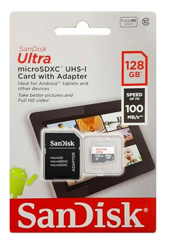 Tarjeta Microsdxc  Ultra 128gb Con Adaptador