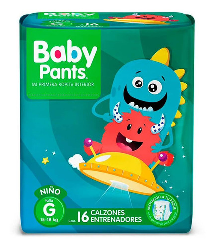 Calzones Entrenadores Baby Pants Niño Talla G 16 Piezas