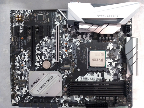 Placa Am4 B450 Steel Legend Gaming Asrock - Ryzen/a12/a10/a8