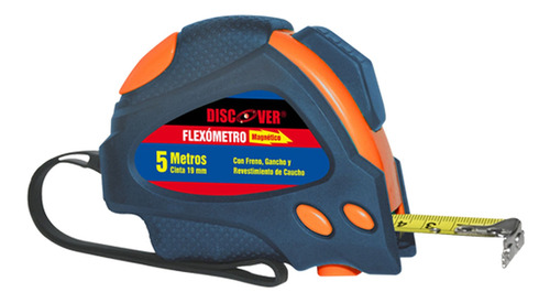 Flexometro Caucho Doble Boton Discover 19 Mm X 5 Mts 325019