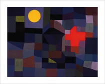 Comprar Lamina Fine Art Fire Full Moon Paul Klee 75x60 Myc Arte 