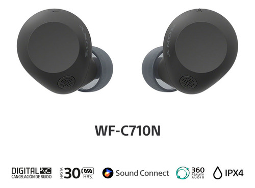 Audífonos Bluetooth Con Noise Cancelling Wf-c710n Sony