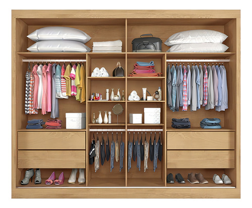 Guarda Roupa Com 2 Portas De Correr Verona Plus Made Marcs