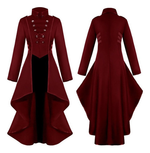 Chaqueta Gotica Steampunk Mujeres Traje Vestido Victoriano A