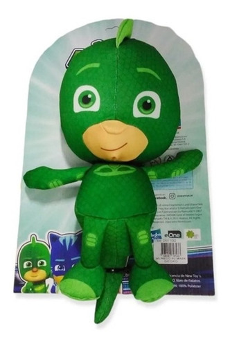 Muñeco Peluche Pj Masks Coleccion New Toys Paño Gecko