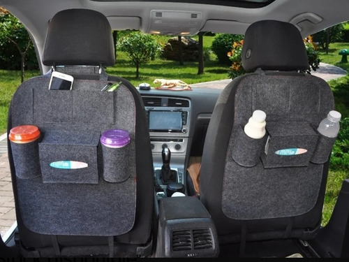 Imagen 3 de 6 de Protector Y Organizador De Asiento De Auto. Pack 2.