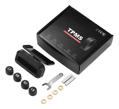 Medidor De Presión De Llantas Solar Externo Sensor Tpms