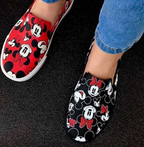 Melissa Ground + Mickey Preto / Branco / Vermelho Original